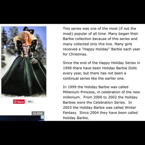 CHRISTMAS BARBIE FASHION DOLLS - Picture 9 of 11